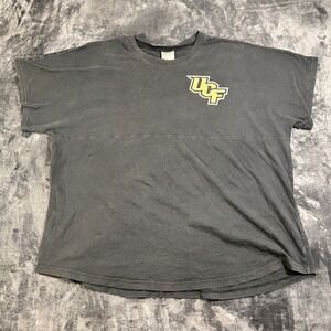 Knights Apparel T Shirt Womens XL Gray NCAA Football UCF Knights Cotton Relaxed